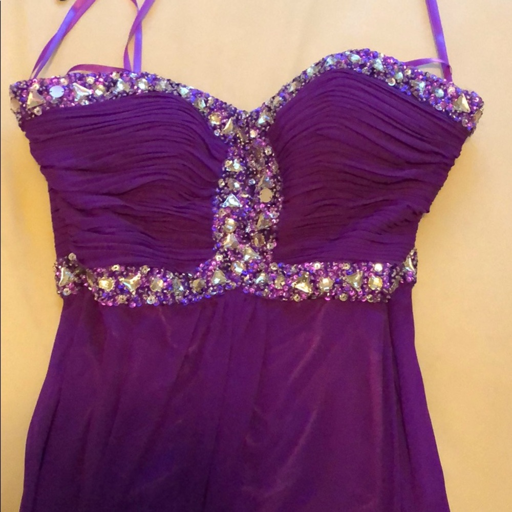 Purple prom dress